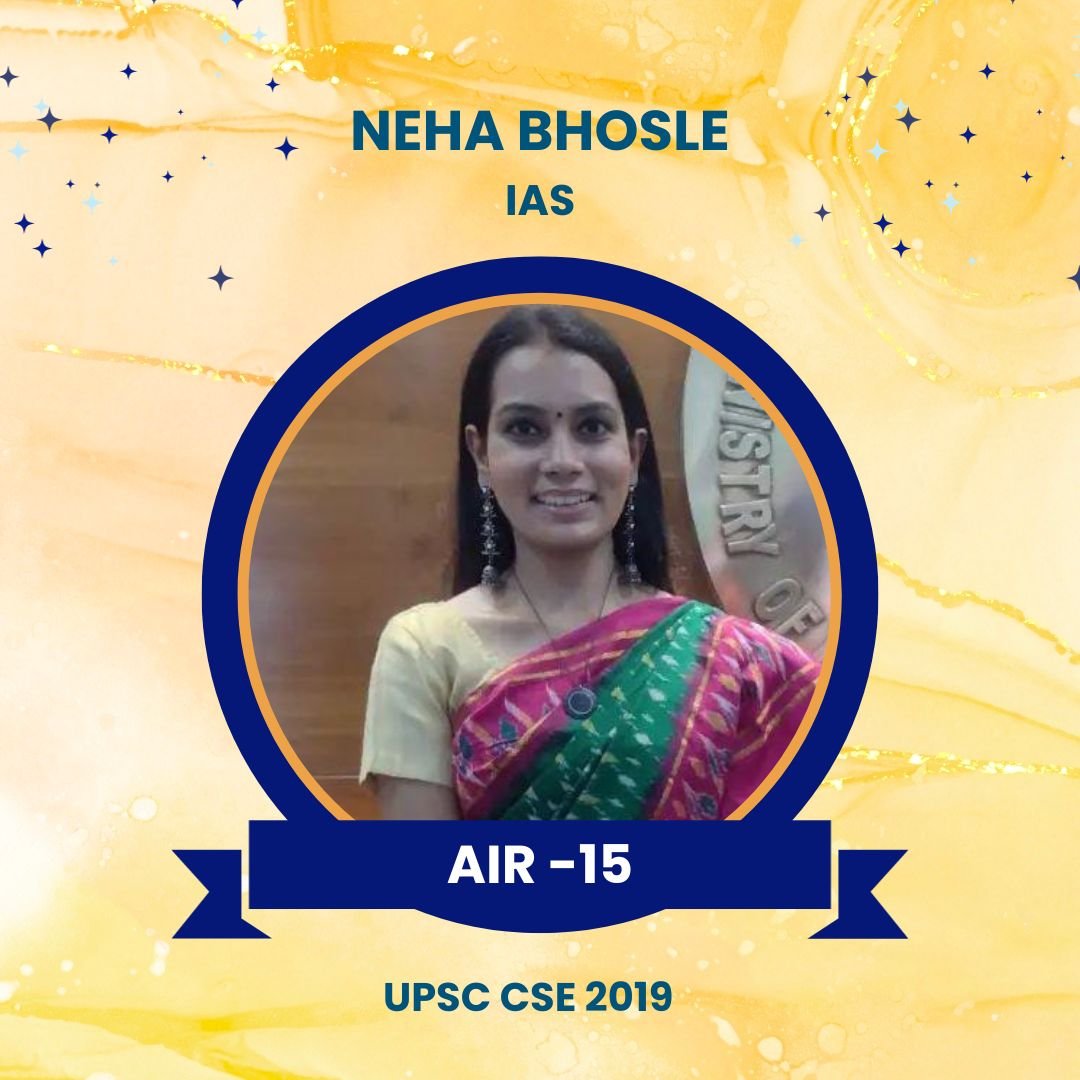nNeha Bhosle, IAS, AIR-15
